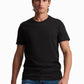 Black Cotton Crew Neck T-Shirt
