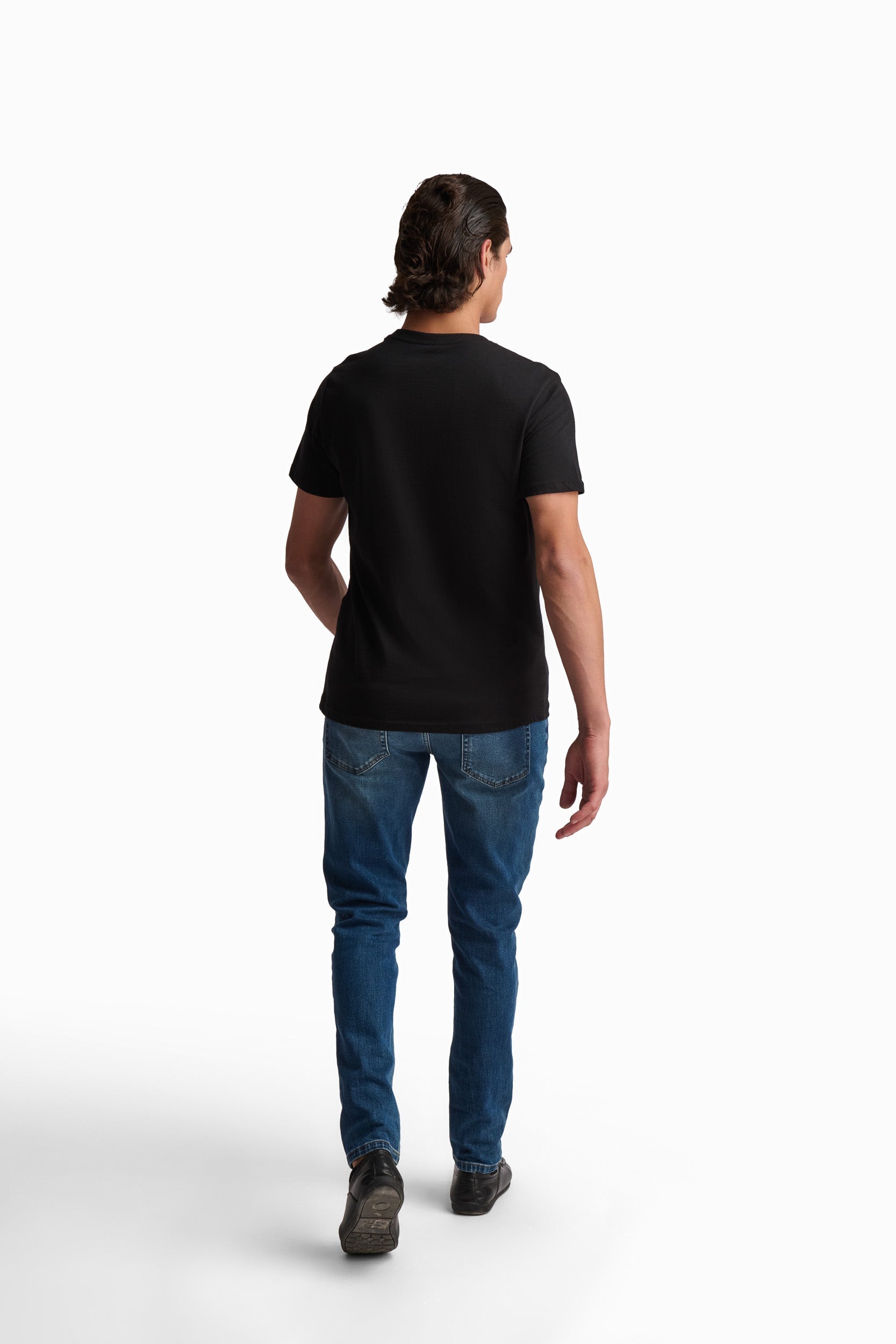 Crew Neck Solid Basic Tee