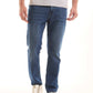 Blue Slim-Fit Cotton Jeans