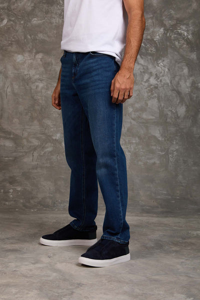 Men Straight Leg  Denim - Indigo