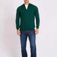 Men Regular Fit Pullover Green