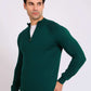 Men Regular Fit Pullover Green