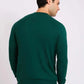Men Regular Fit Pullover Green