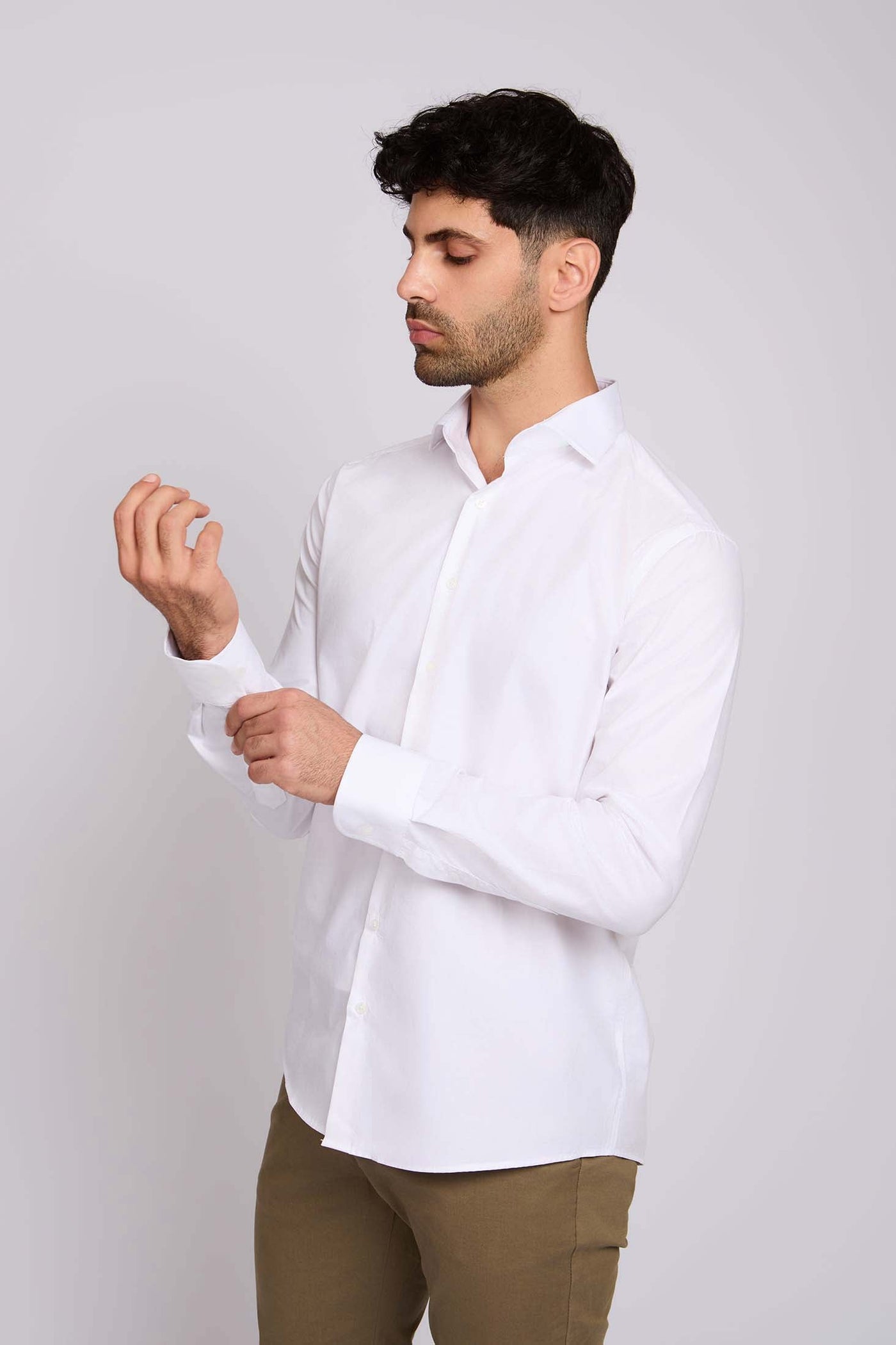 Men Regular Fit Shirt - White