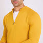 Men Regular Fit Pullover Yellow