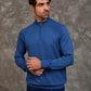 Men Regular Fit Pullover Blue