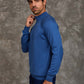 Men Regular Fit Pullover Blue
