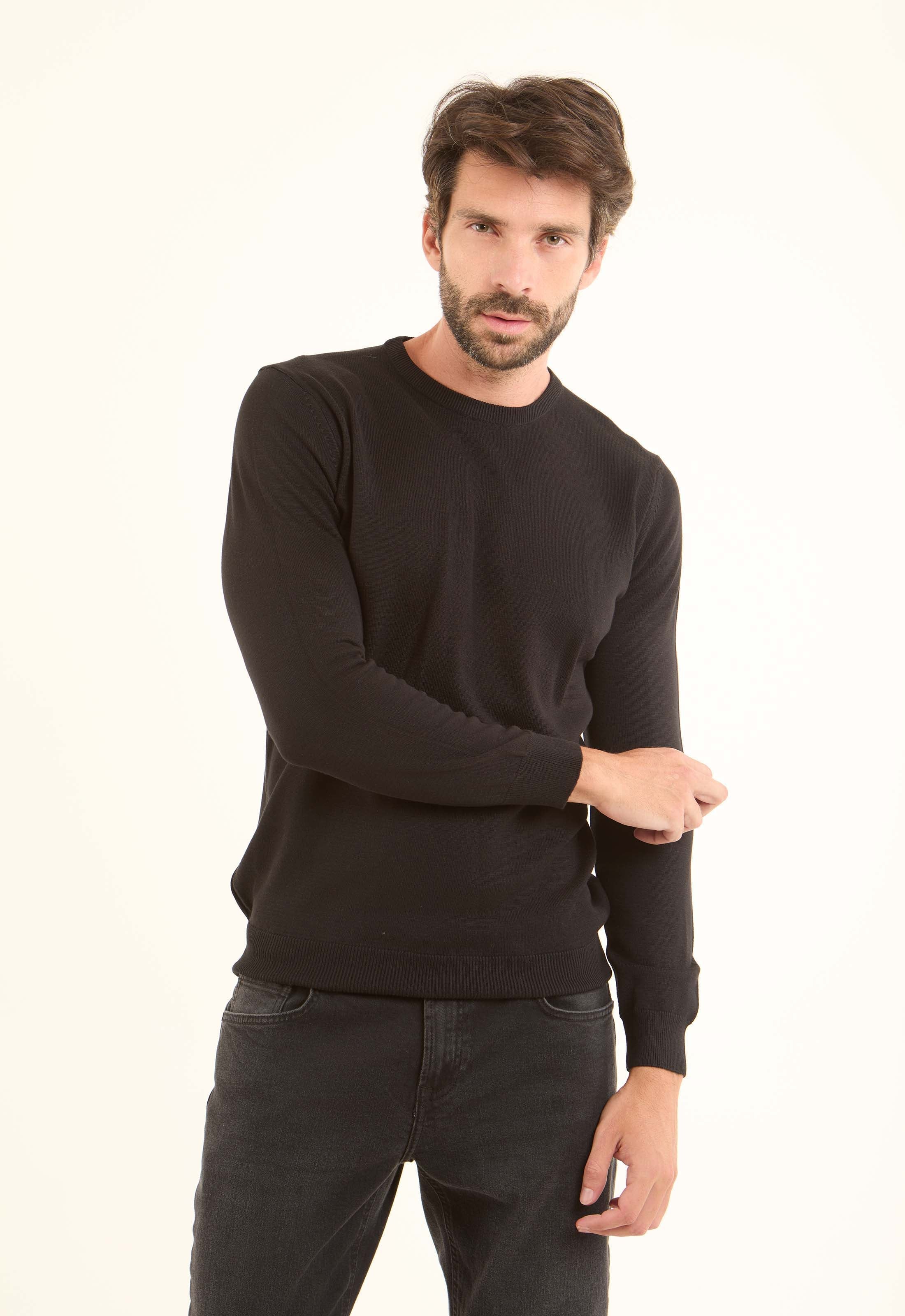Long Sleeves Solid Basic Pullover