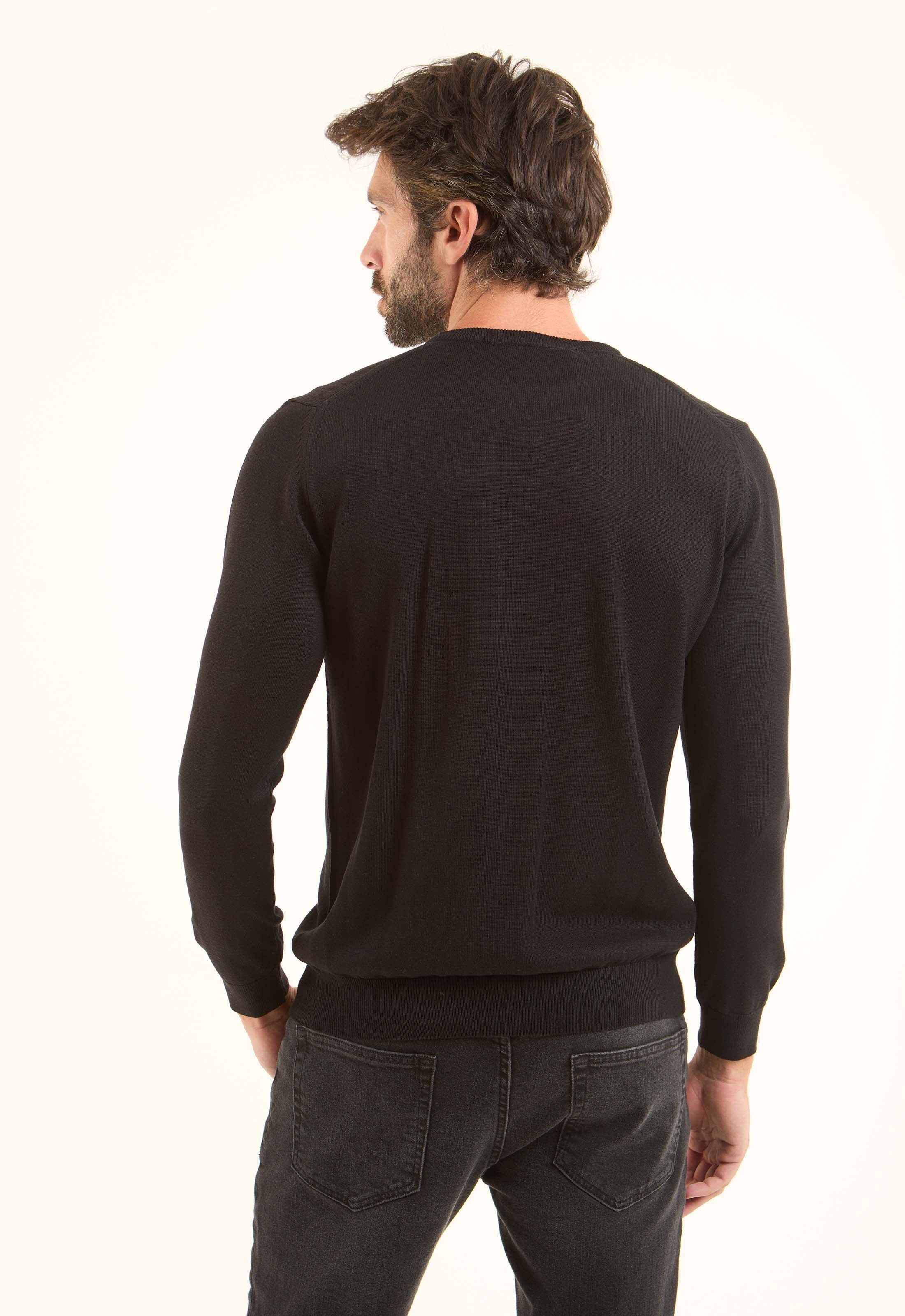 Long Sleeves Solid Basic Pullover