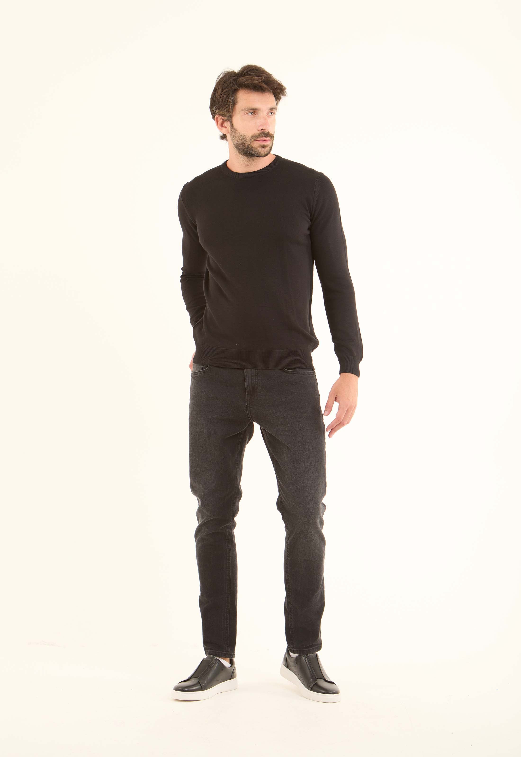 Long Sleeves Solid Basic Pullover