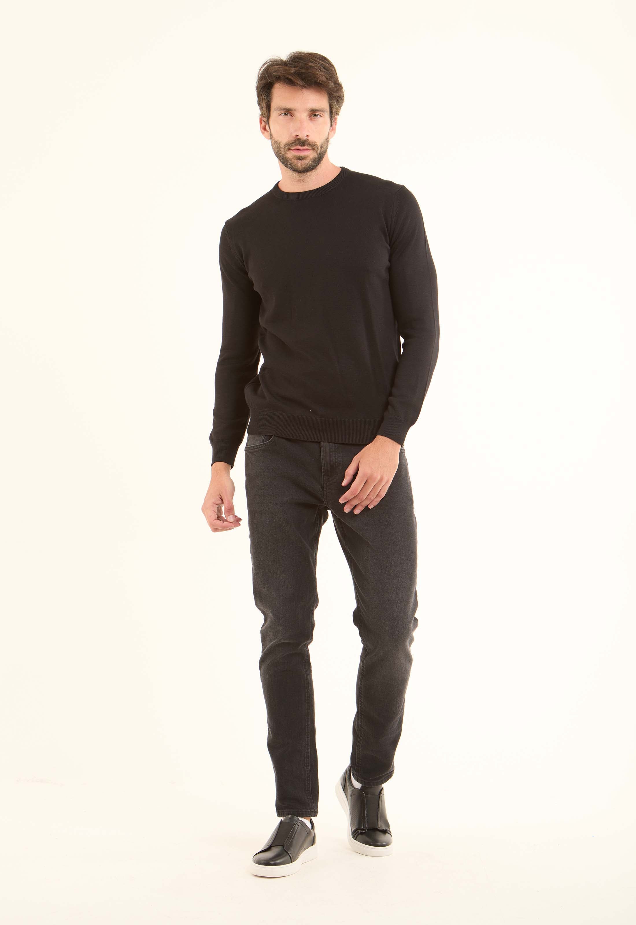 Long Sleeves Solid Basic Pullover