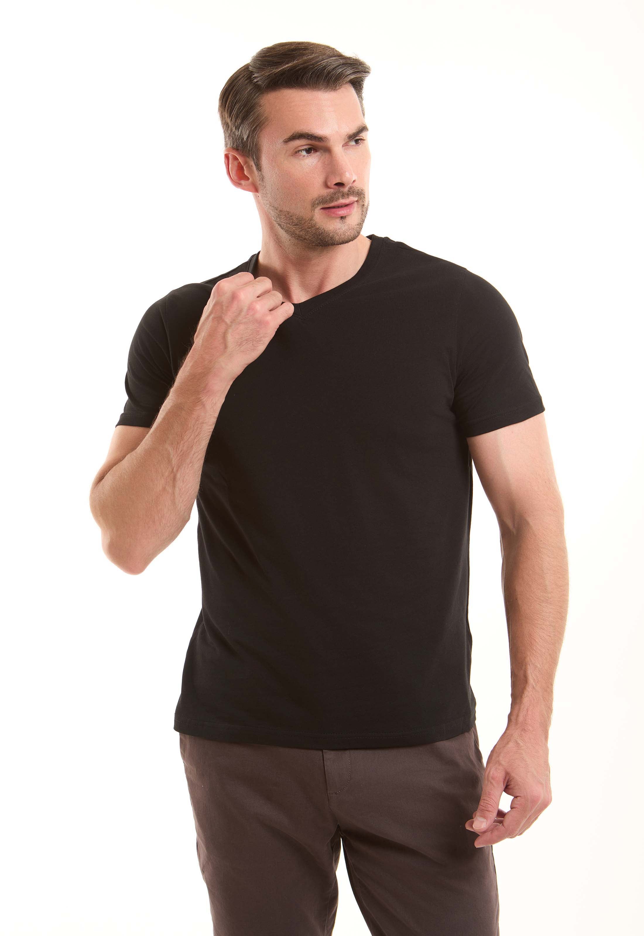 Men Regular Fit T-Shirt Black