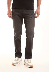 Dark Grey Straight Jeans