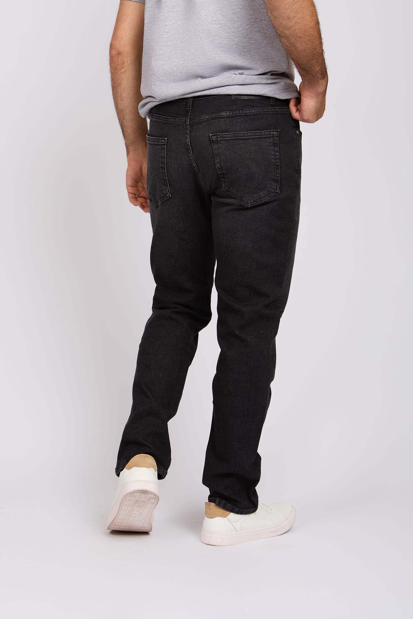 Men Straight Leg Denim - Dark Grey