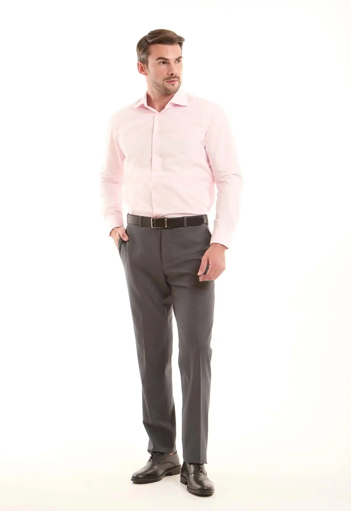 Light Pink Cotton Buttoned Shirt