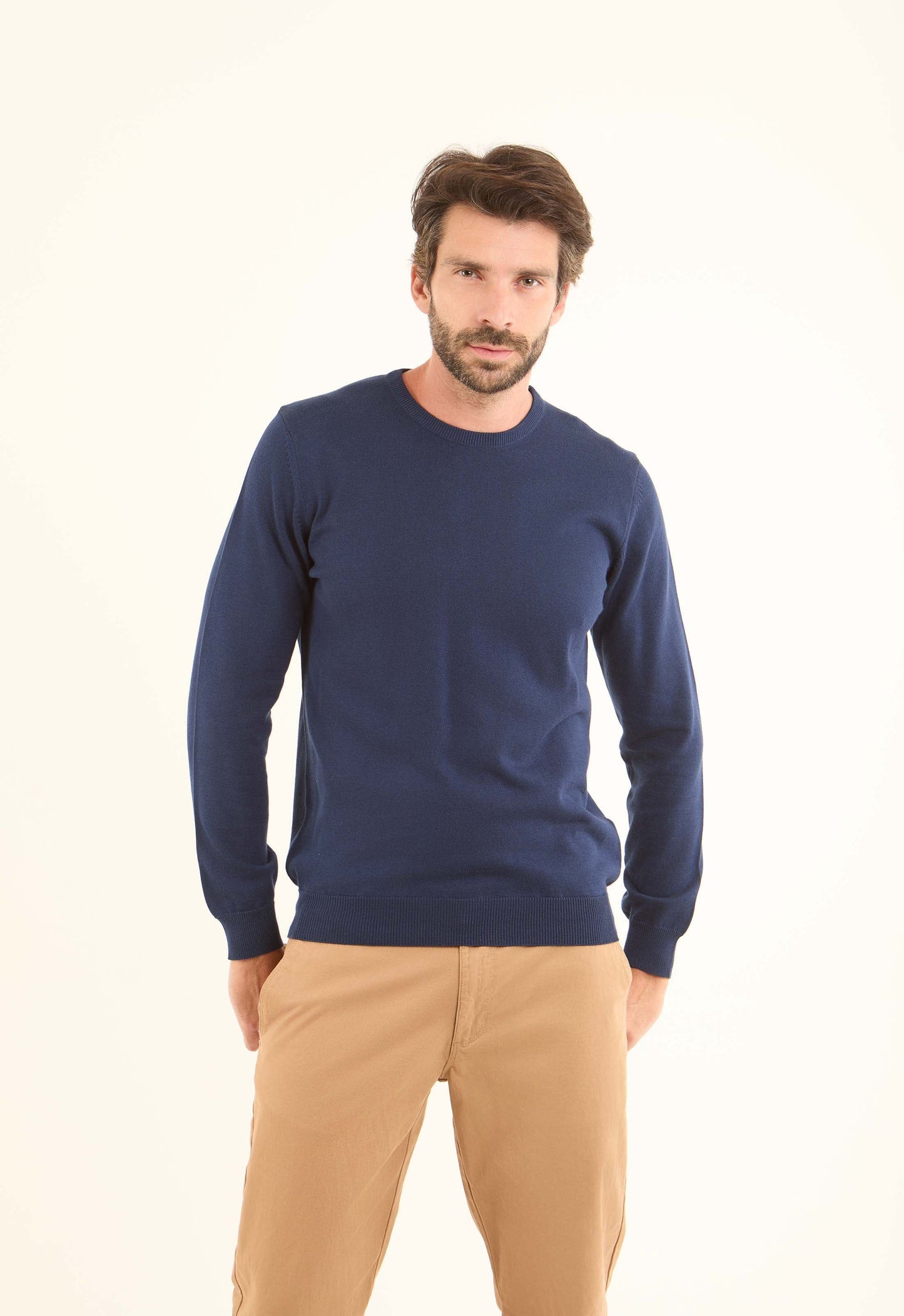 Long Sleeves Solid Basic Pullover