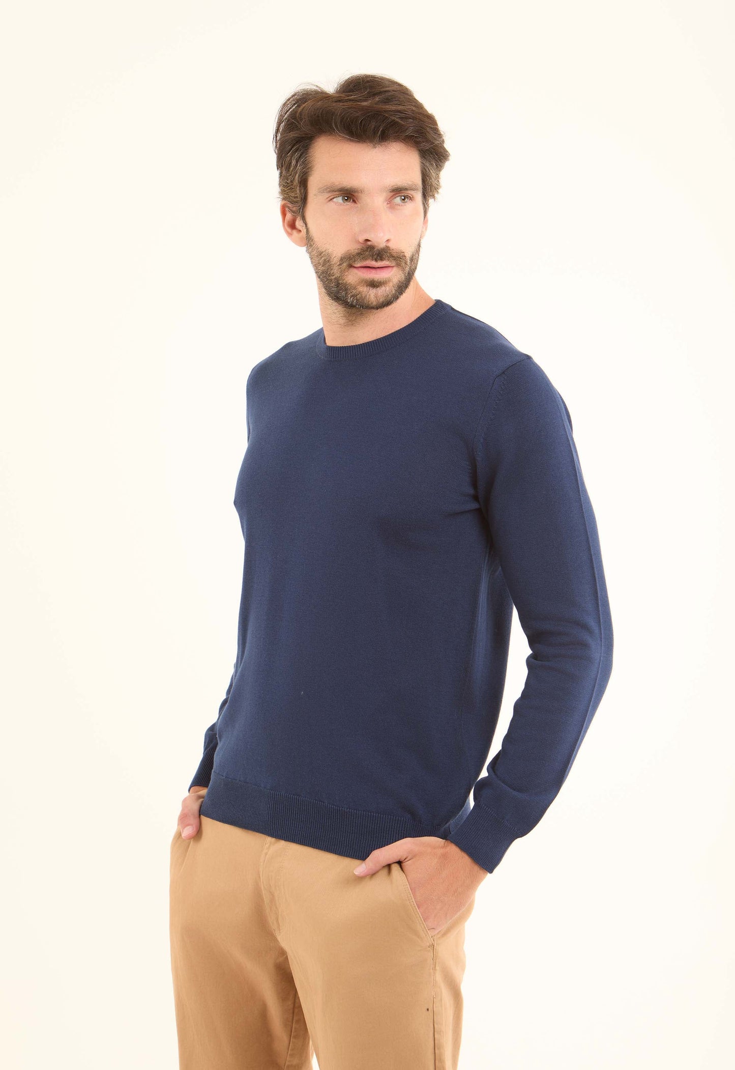 Long Sleeves Solid Basic Pullover