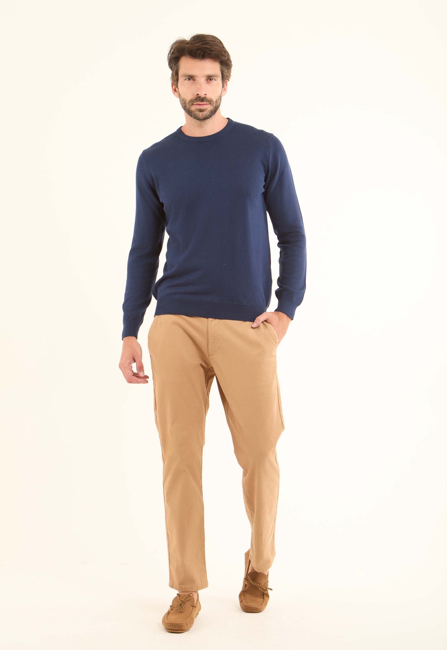 Long Sleeves Solid Basic Pullover