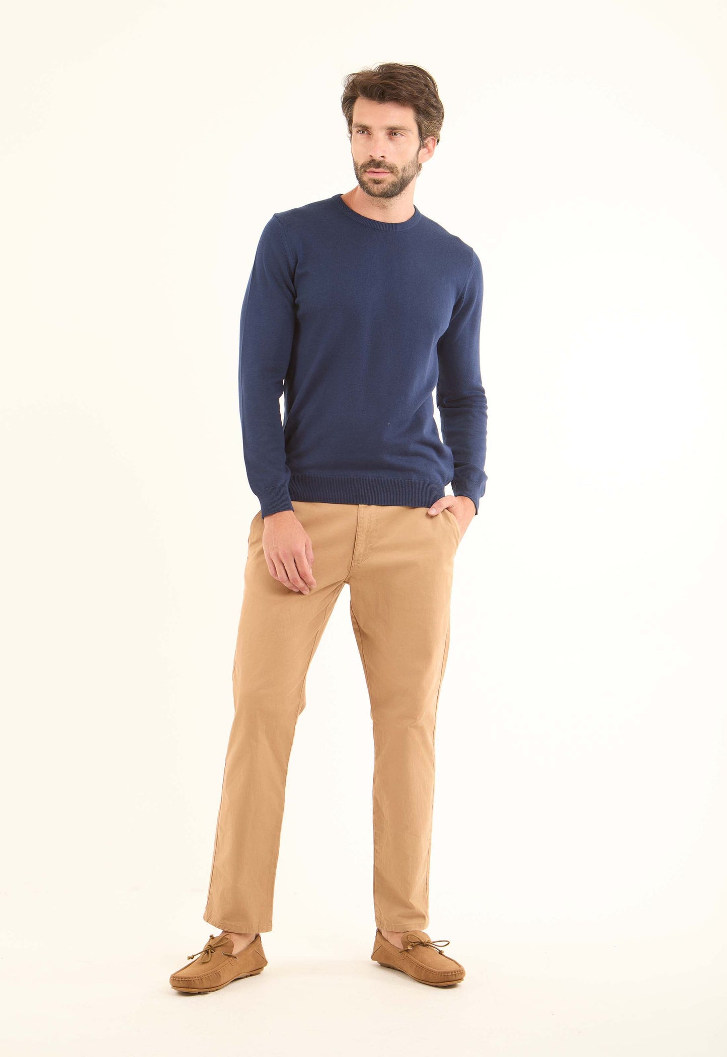 Long Sleeves Solid Basic Pullover