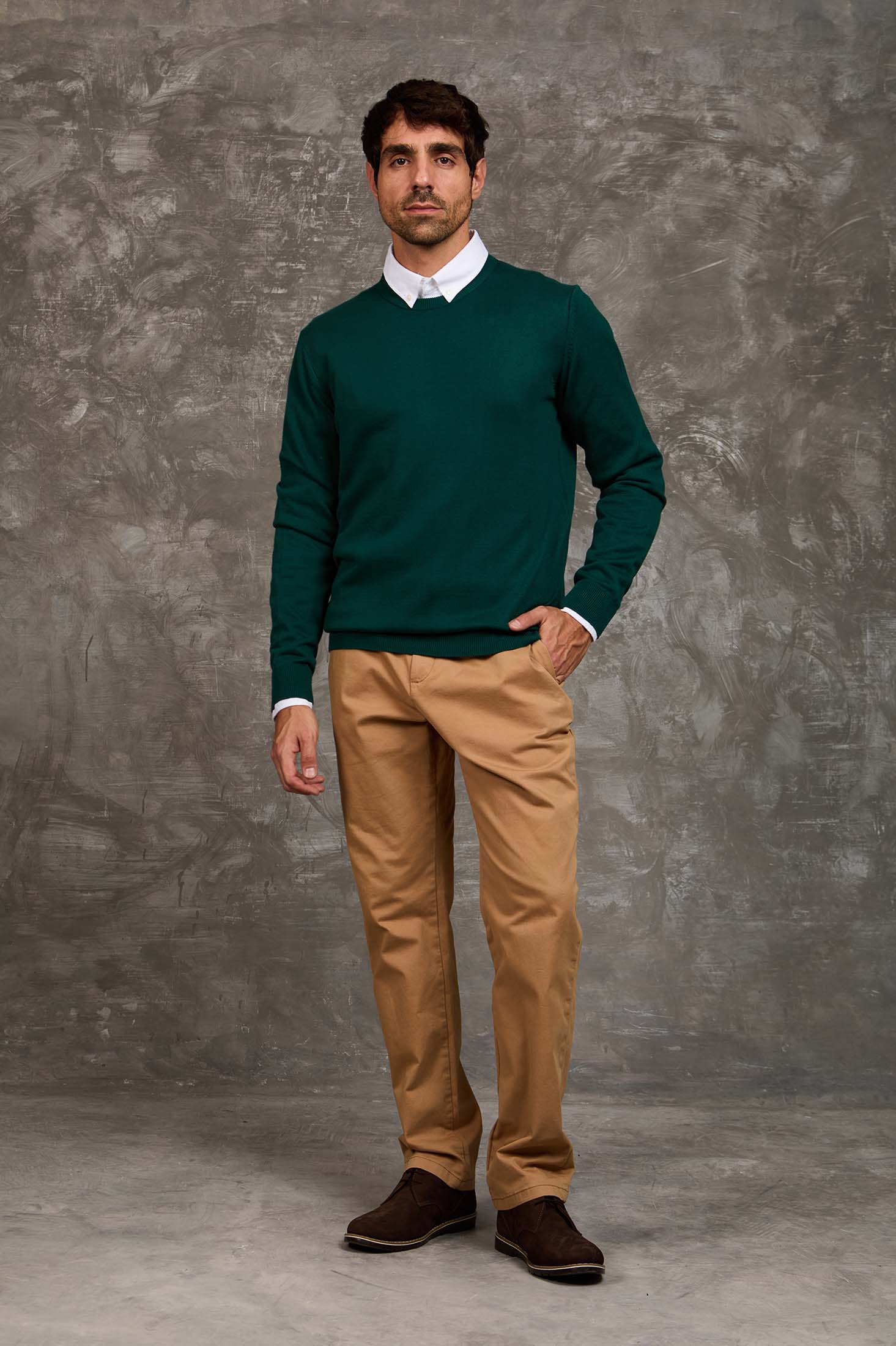 Long Sleeves Solid Basic Pullover