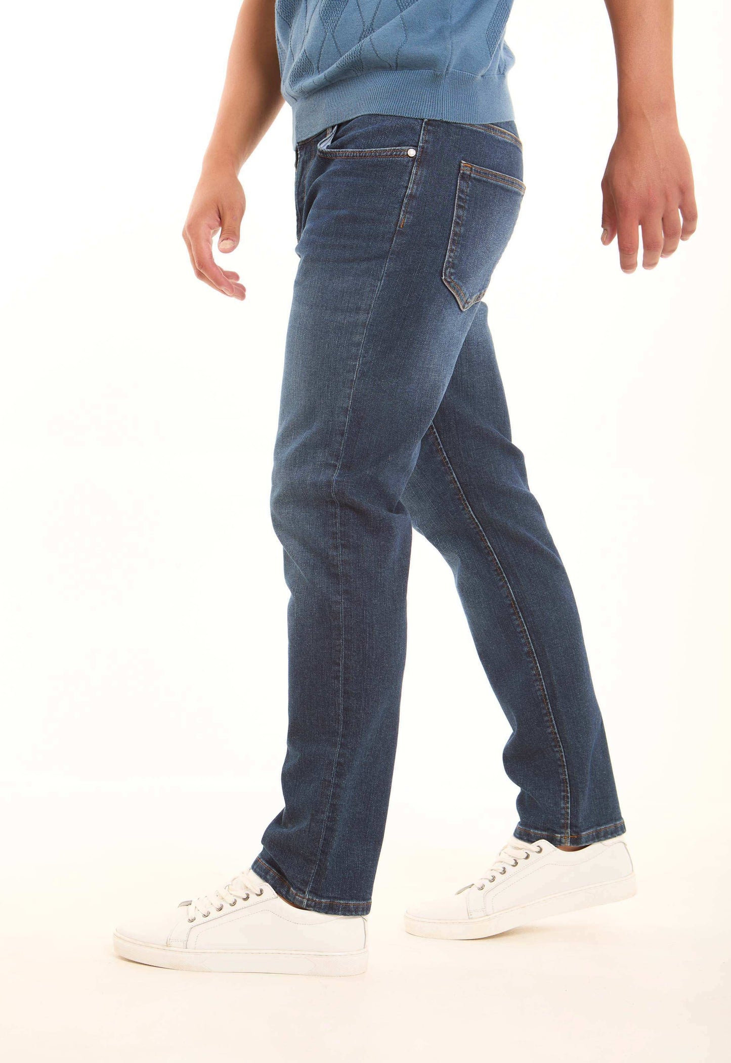 Blue Straight Jeans