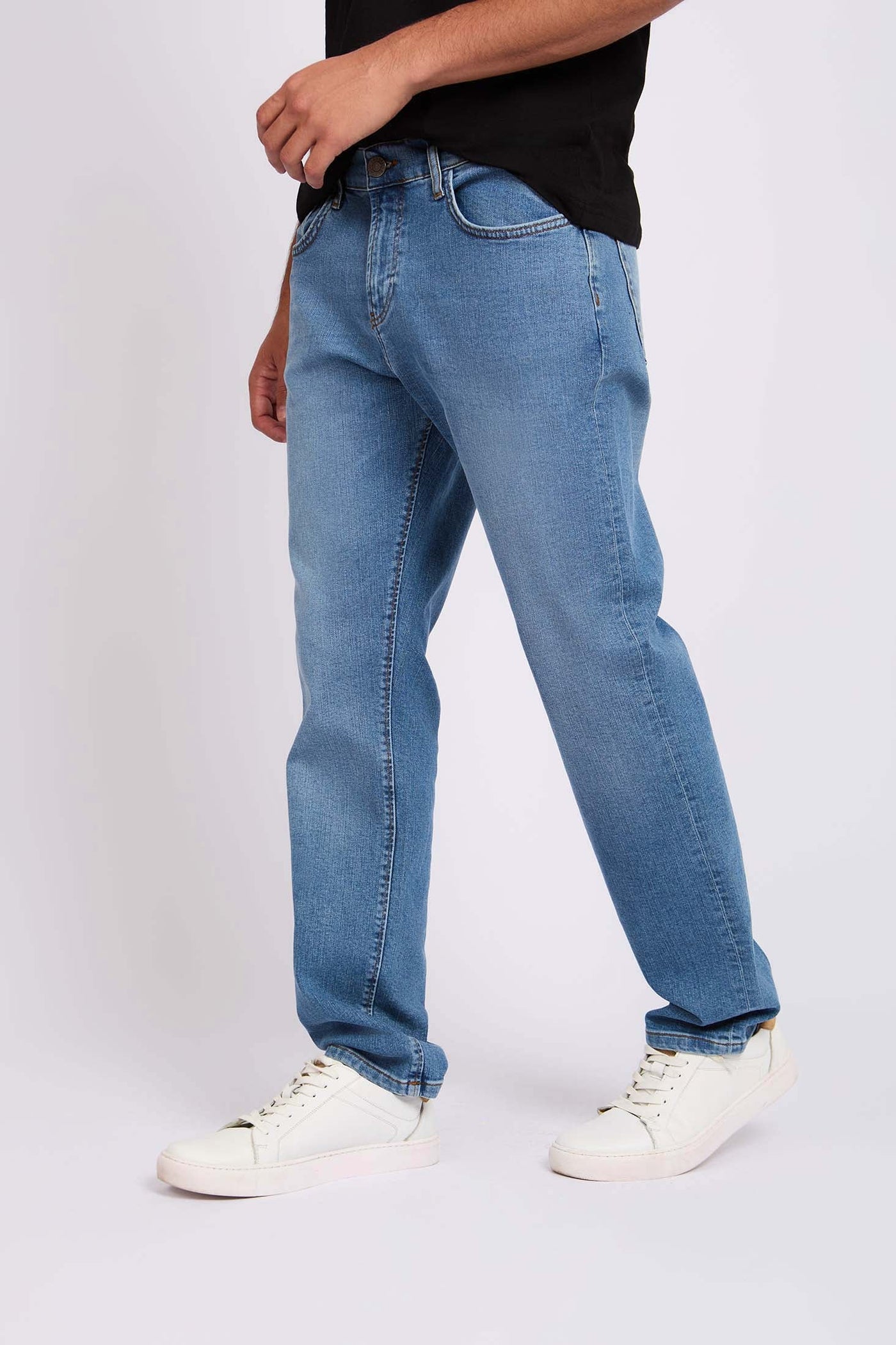 Men Straight Leg  Denim - Light Blue