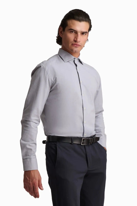 Light Grey Classic Cotton Shirt