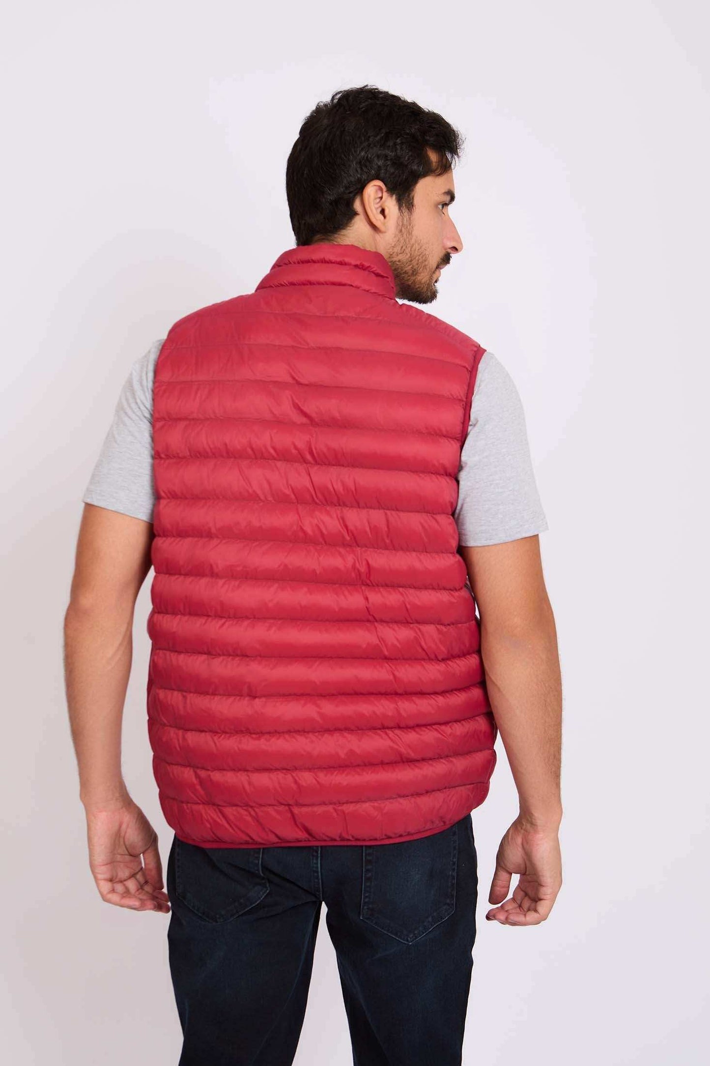 Men Regular Fit Vest Red