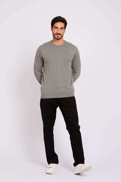 Men Regular Fit Pullover - Grey