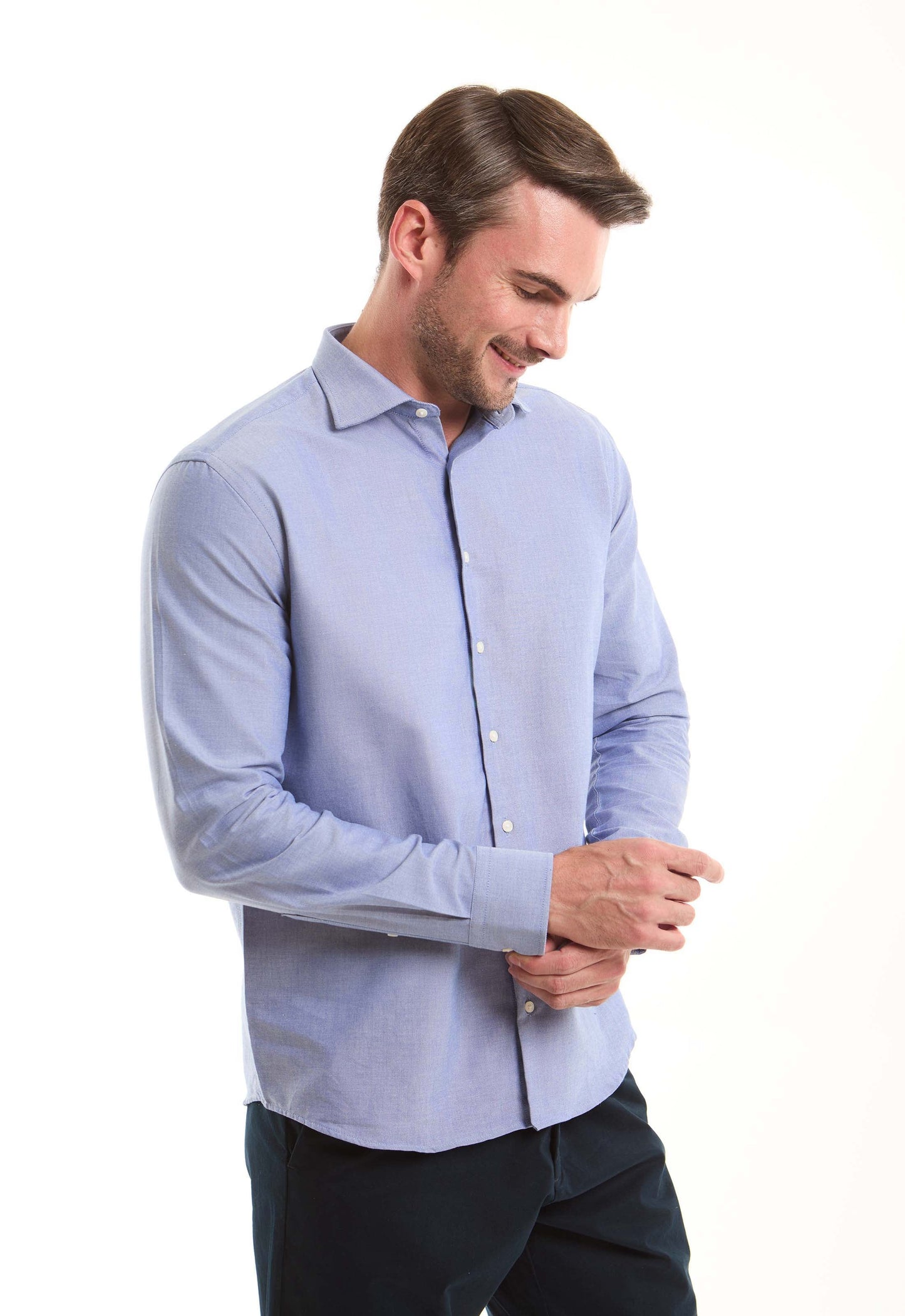 قميص أكسفورد قطن سادة