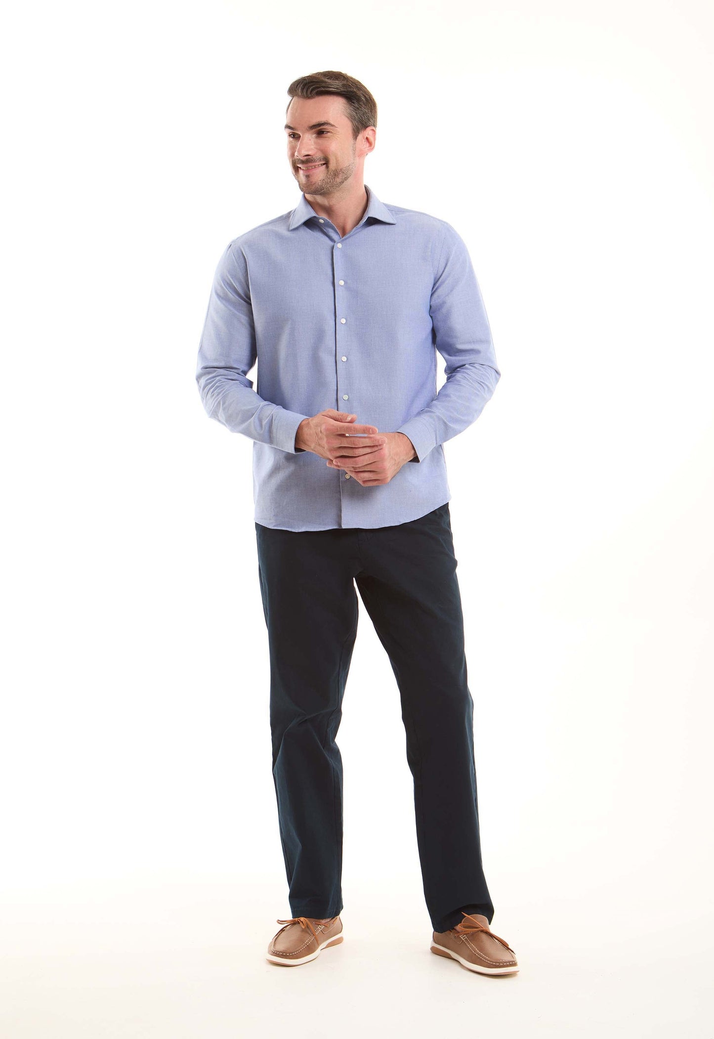 قميص أكسفورد قطن سادة