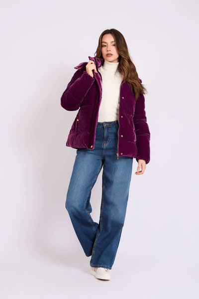 Women Regular Fit Jacket - Purple