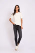 Women Regular Fit T-Shirt Off White