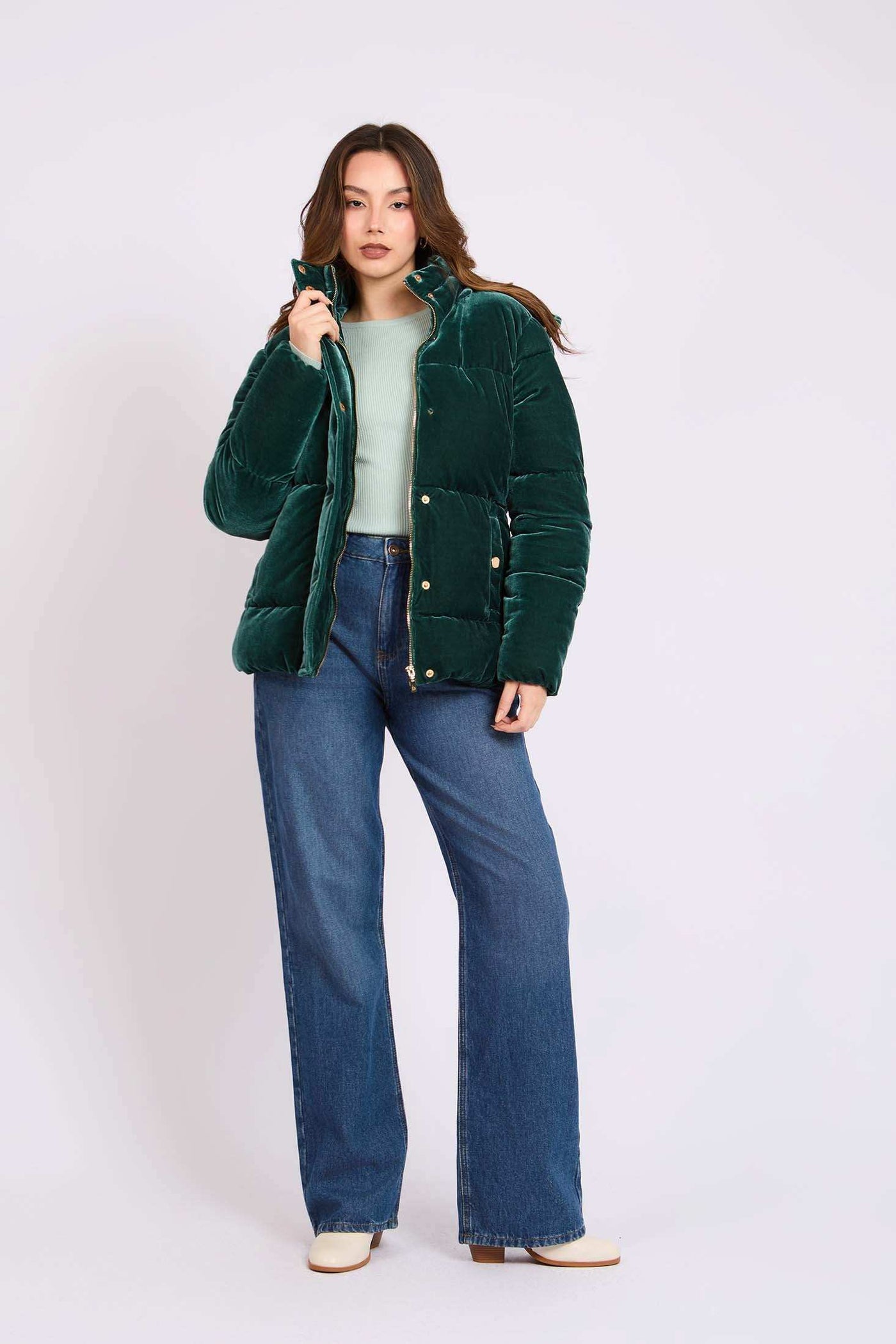 Women Regular Fit Jacket - Green