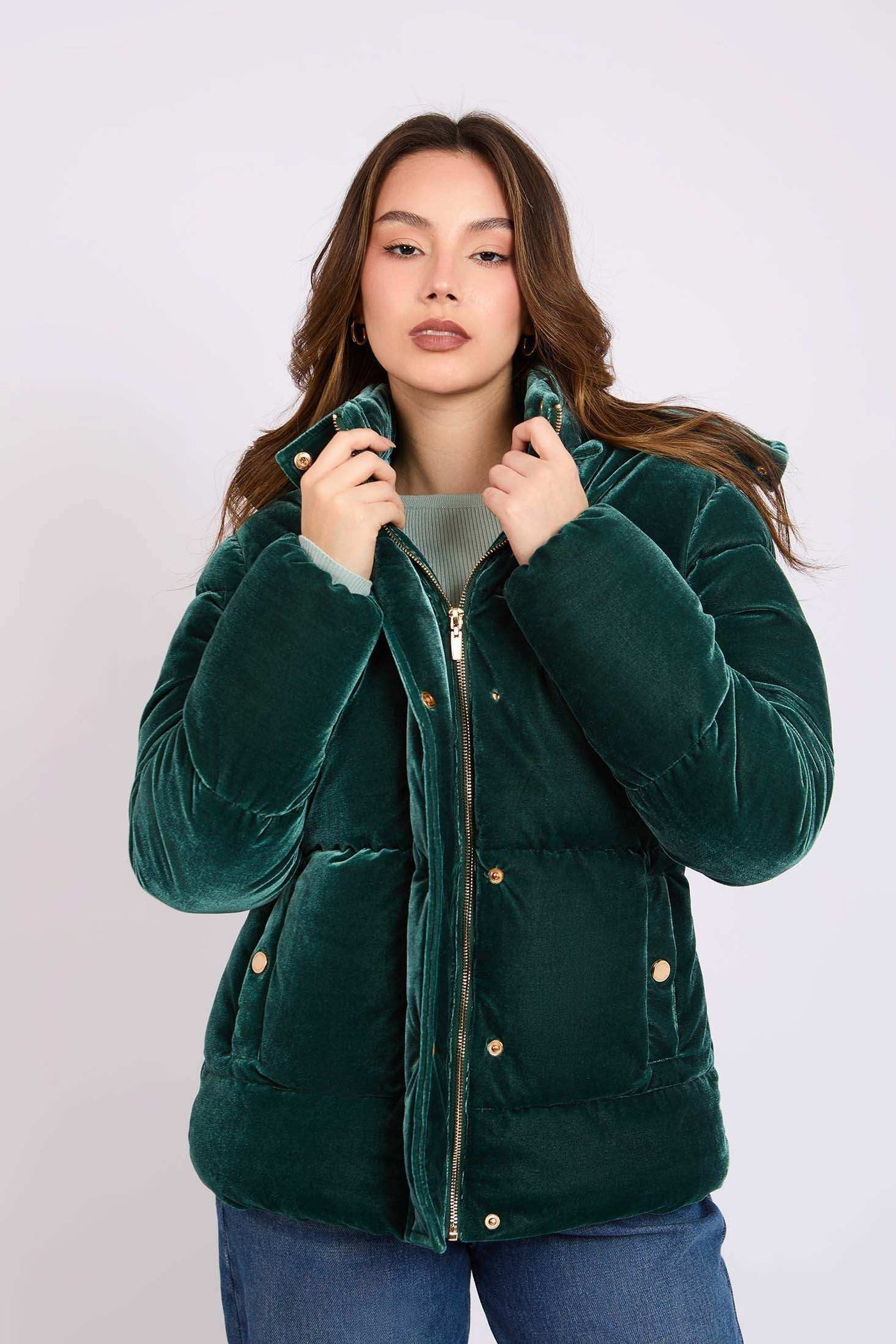 Women Regular Fit Jacket - Green