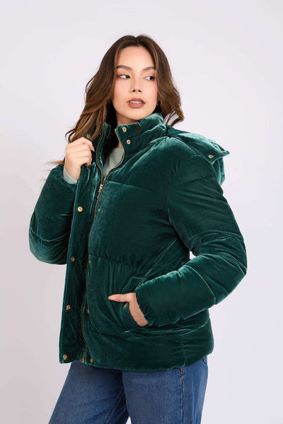 Women Regular Fit Jacket - Green