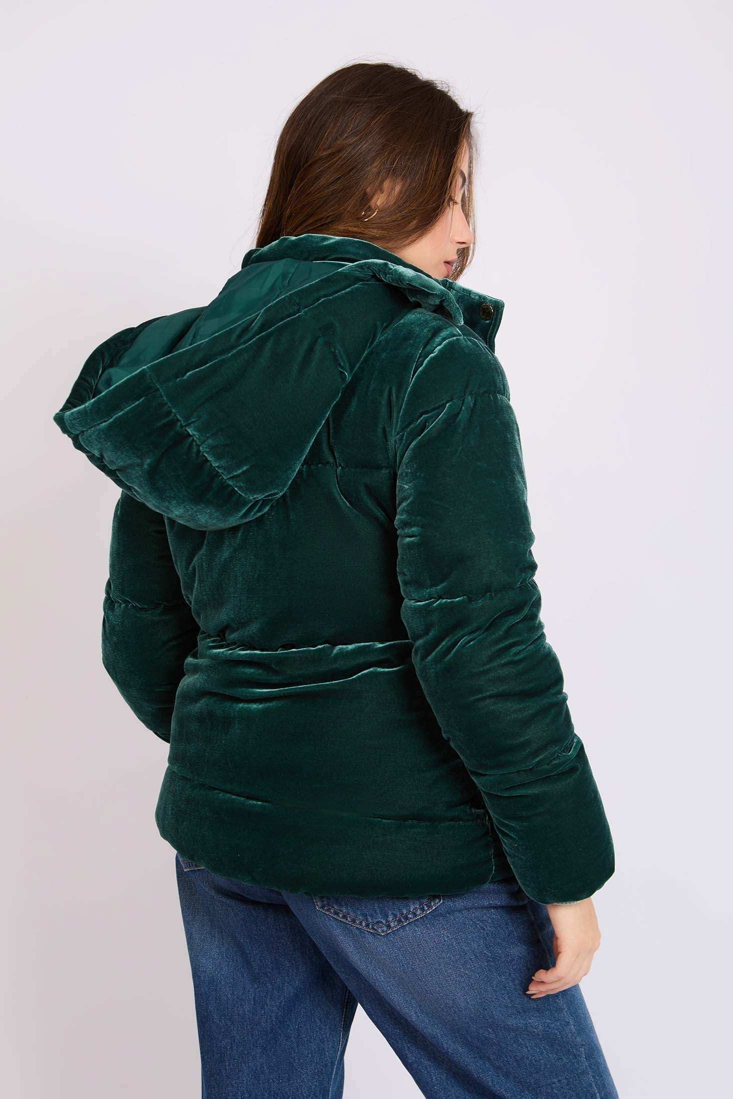 Women Regular Fit Jacket Green