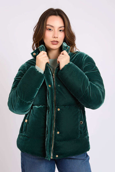 Women Regular Fit Jacket - Green