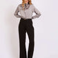 Women Regular Fit Pants Black