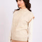Women Regular Fit Vest Brown