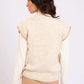 Women Regular Fit Vest Brown