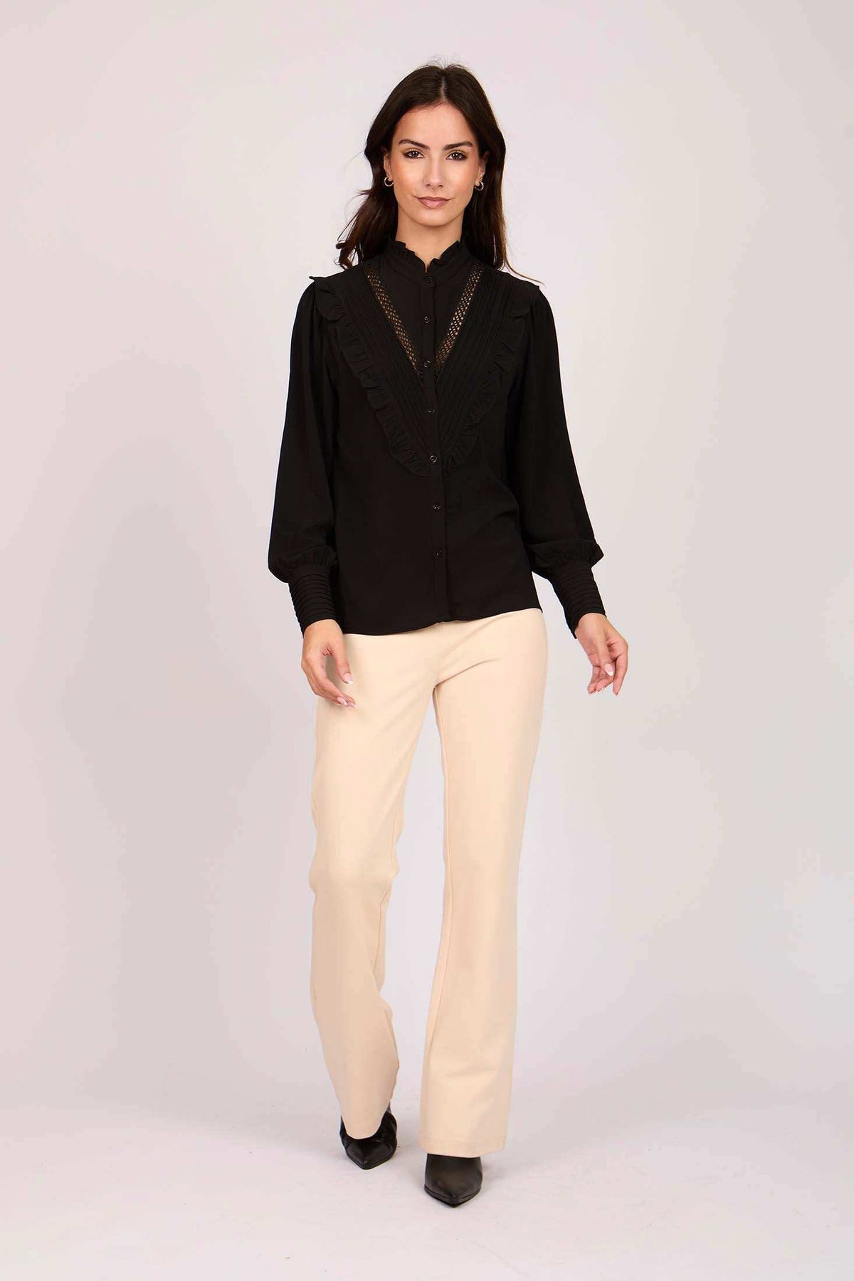 Women Regular Fit Blouse Black