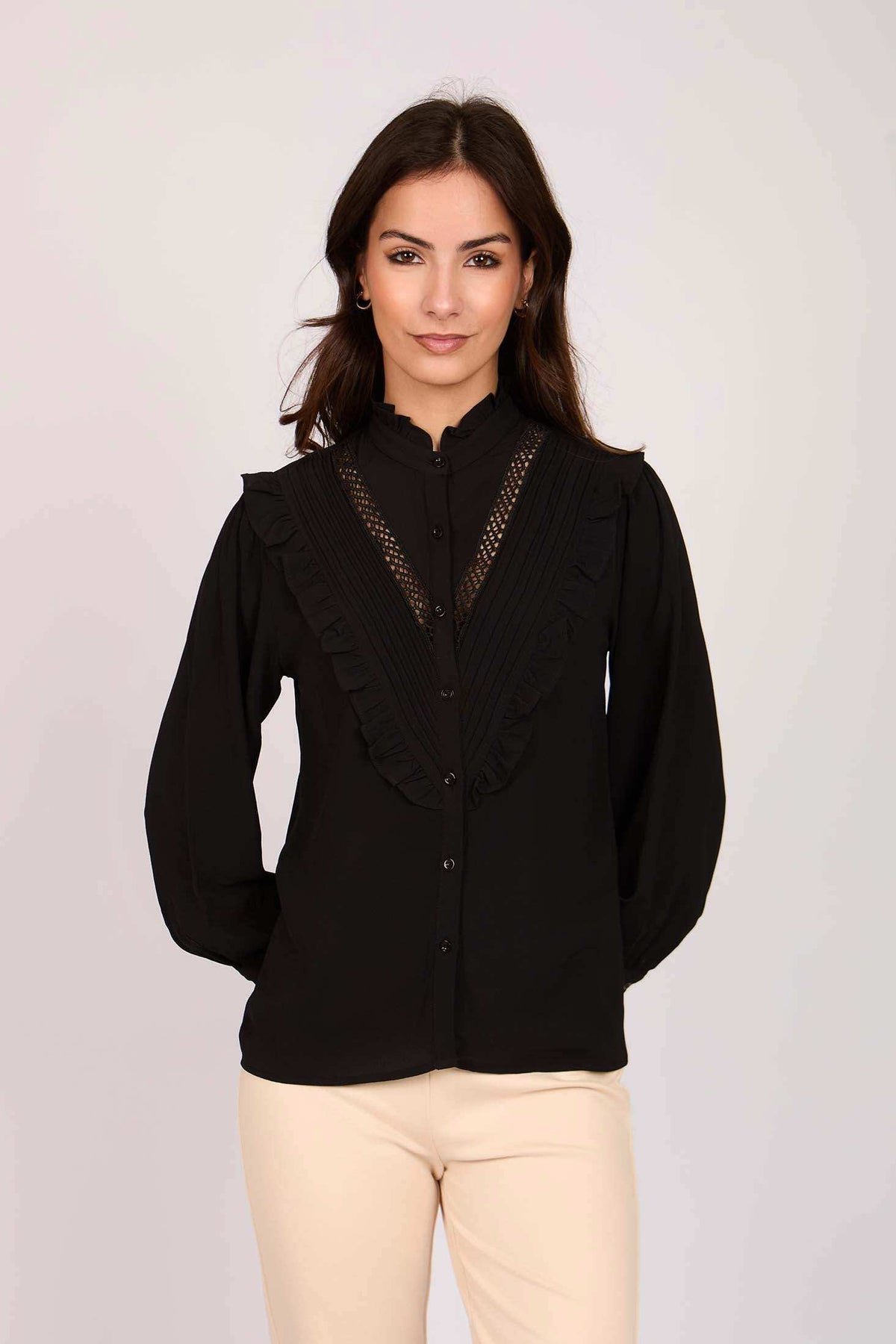 Women Regular Fit Blouse Black