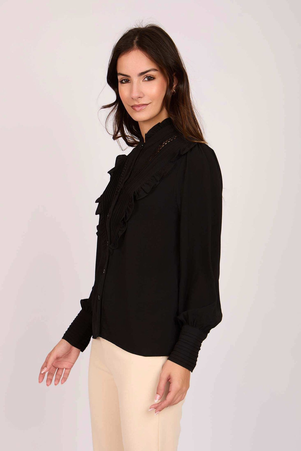 Women Regular Fit Blouse Black