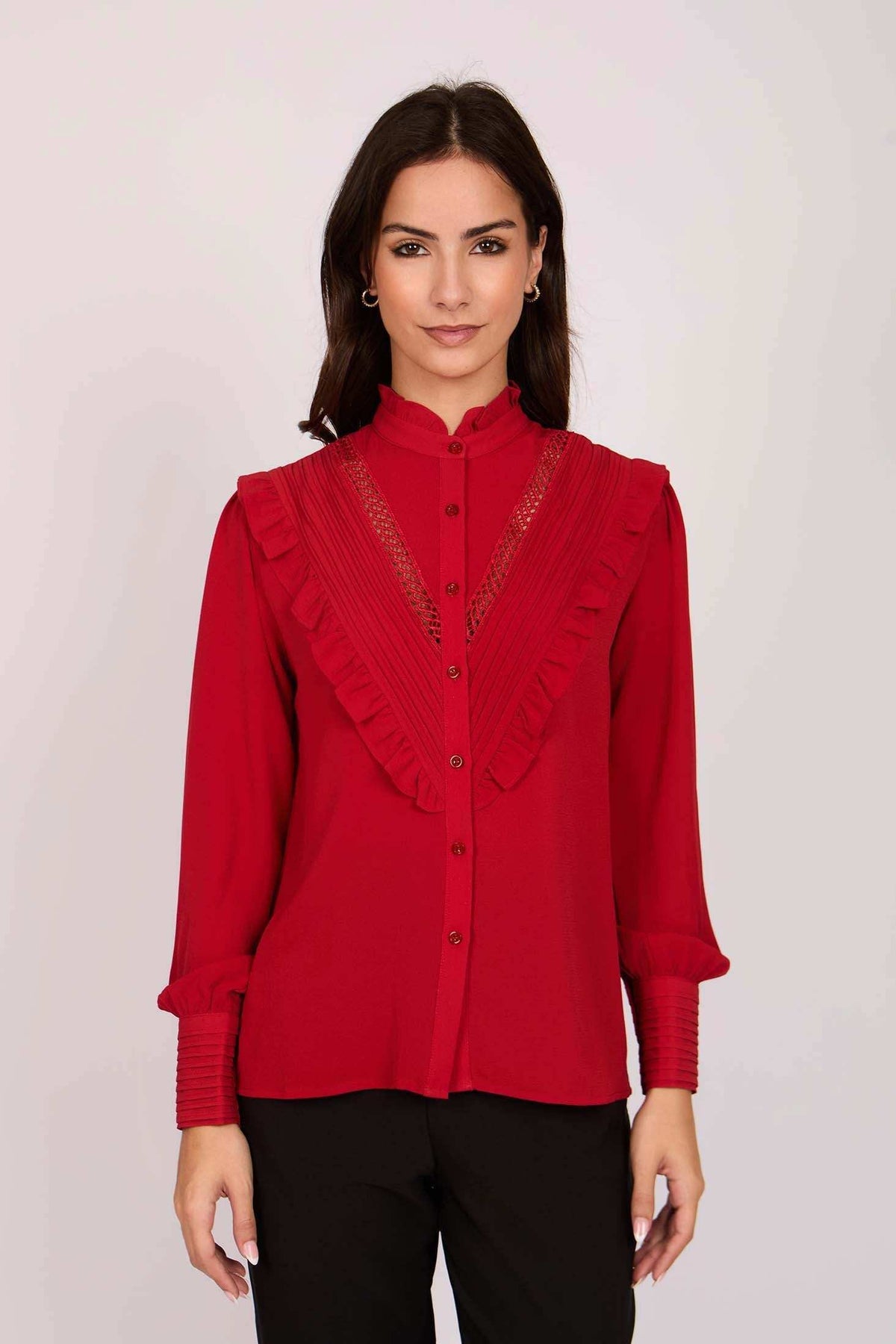 Women Regular Fit Blouse Black