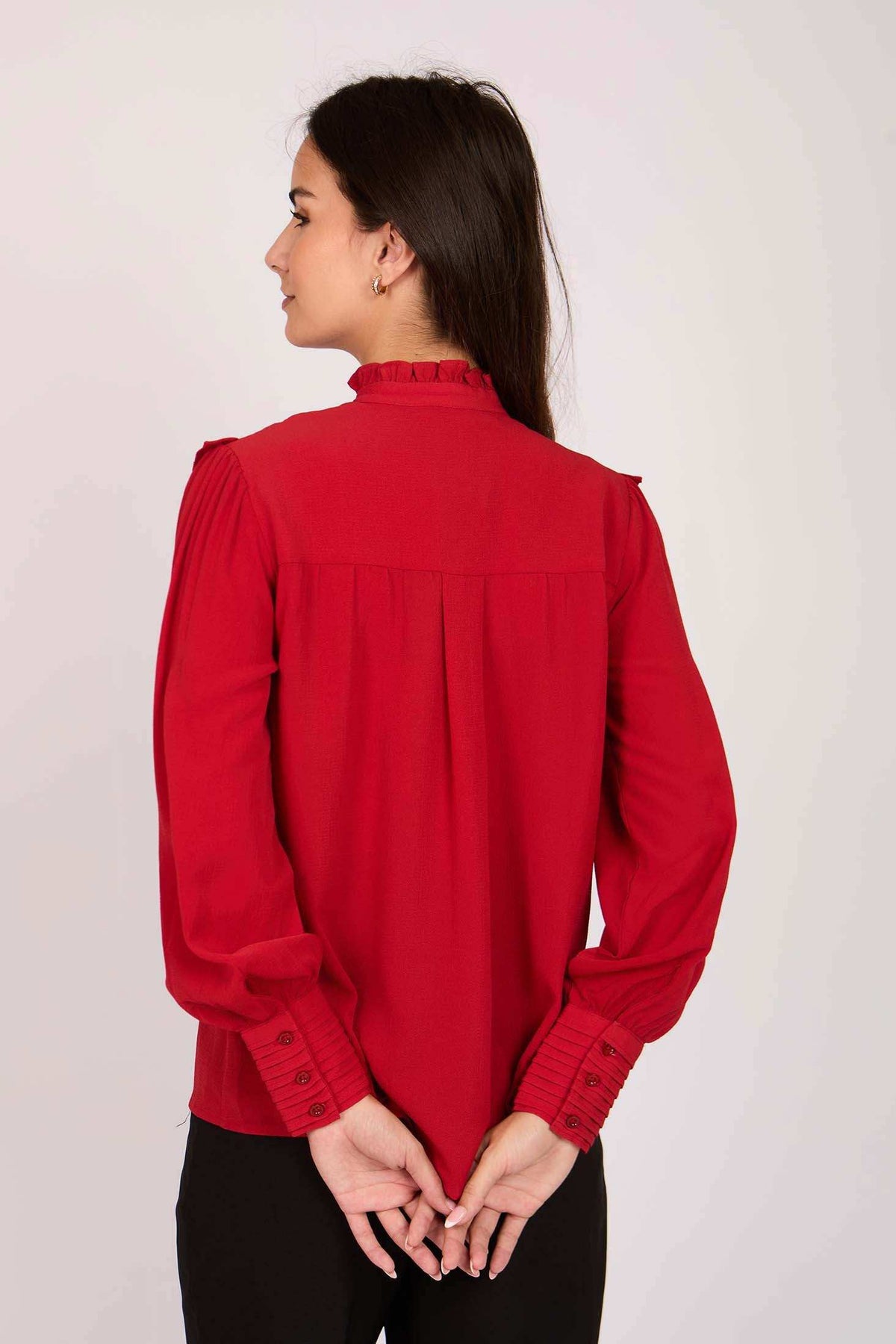 Women Regular Fit Blouse Black