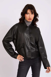 Women Regular Fit Jacket Black