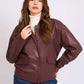Women Regular Fit Jacket Red