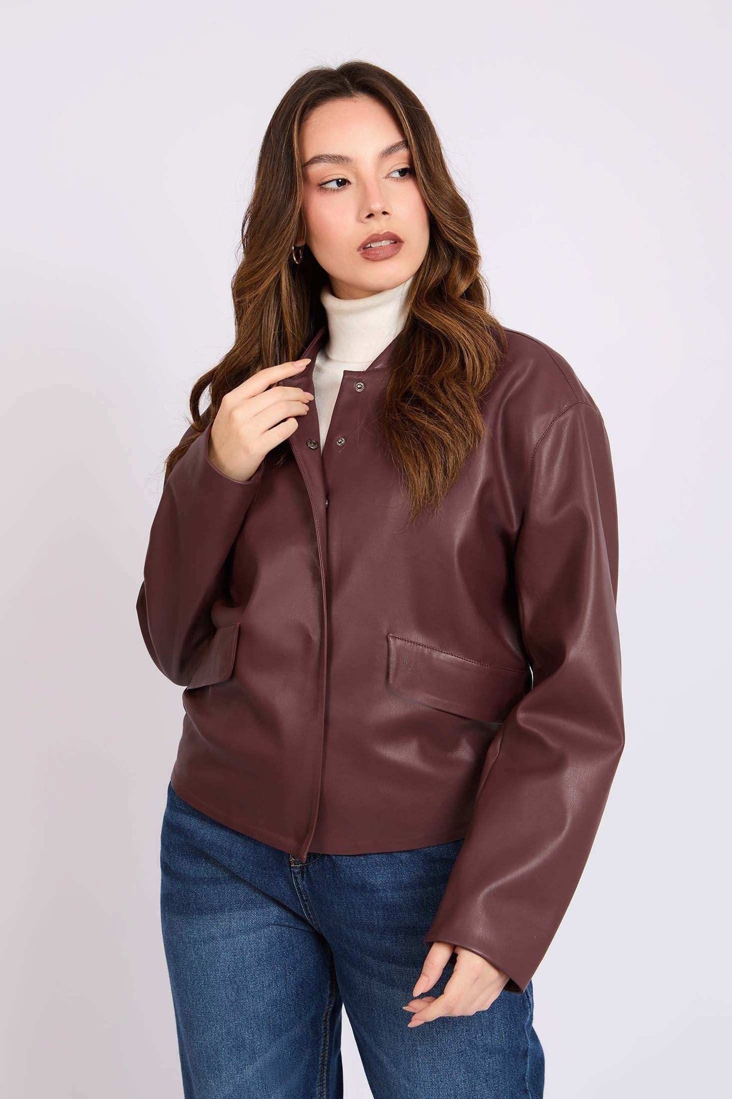 Women Regular Fit Jacket Red