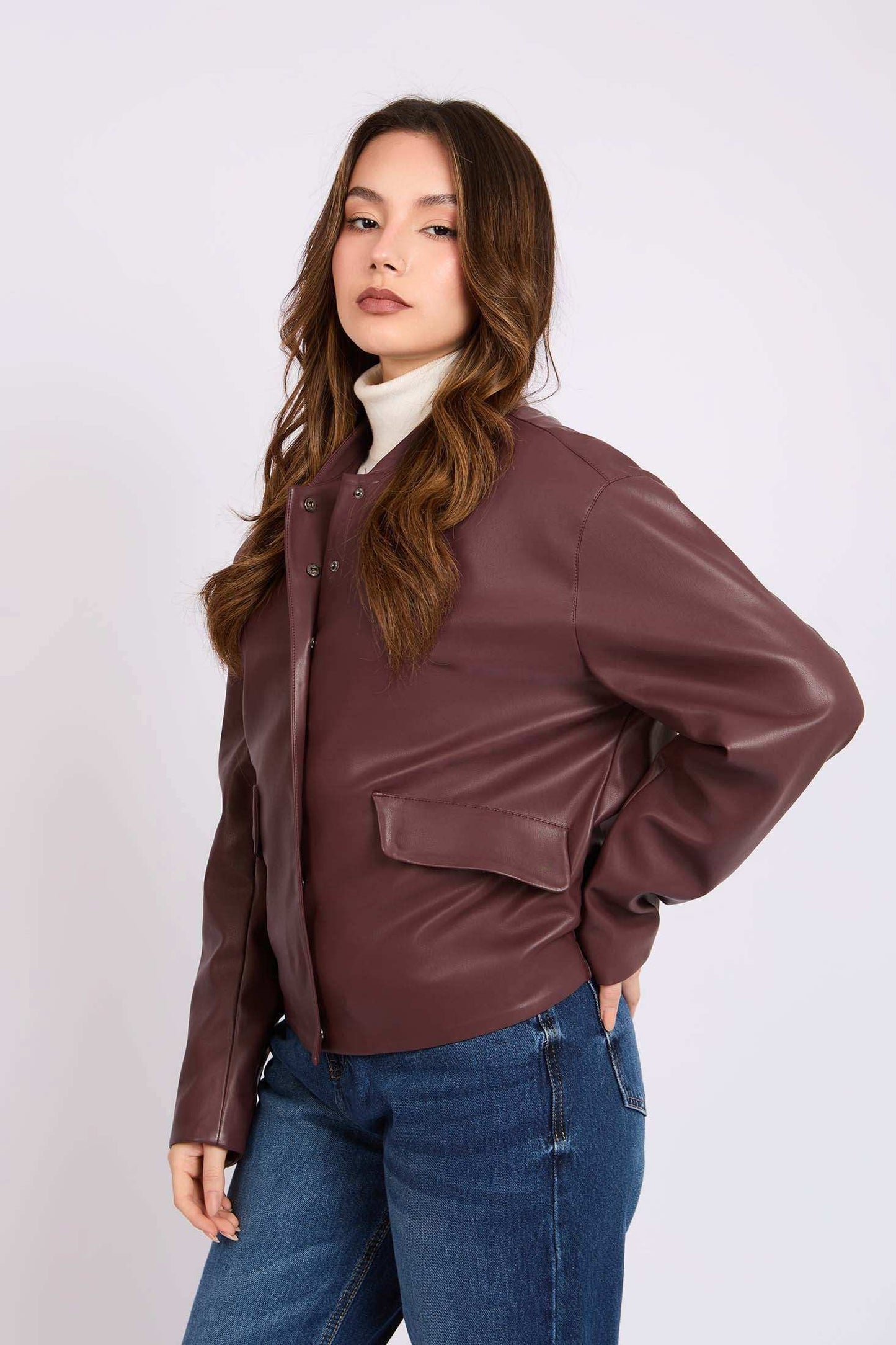 Women Regular Fit Jacket Red